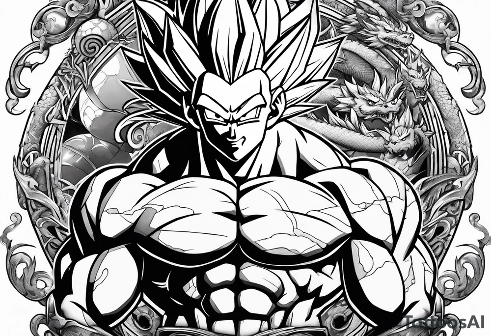 dragon ball tattoo idea
