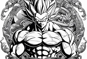 dragon ball tattoo idea