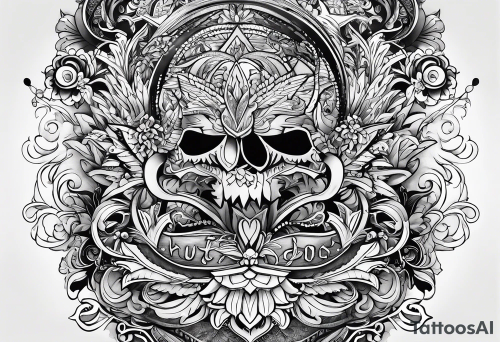 words say Hutting Est.2004 tattoo idea