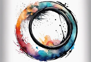 Enso with "integrity" tattoo idea
