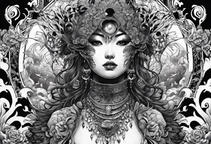 body horror tattoo idea