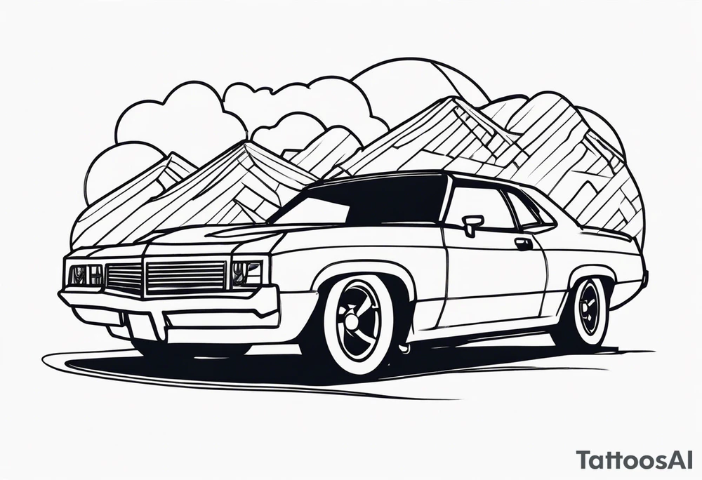 car ride tattoo idea