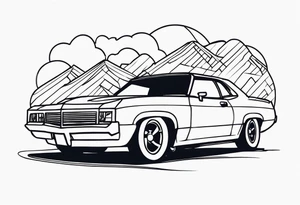 car ride tattoo idea