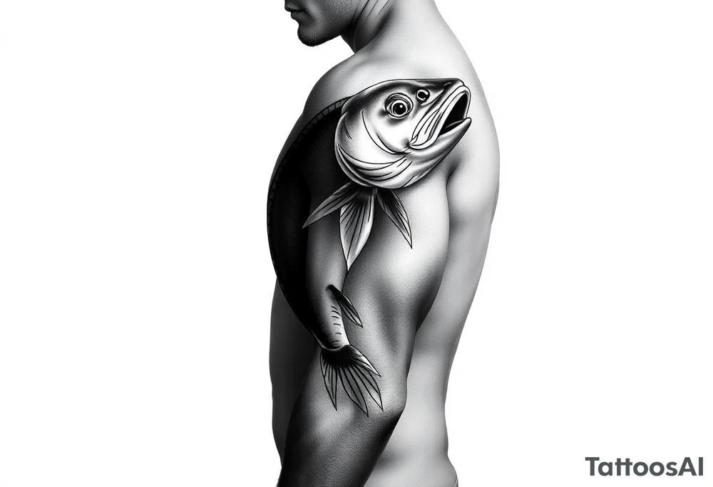 Fishing tattoo idea