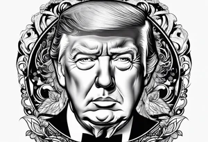 Trump drawing tattoo idea