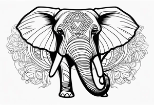 Elephant sense of community tattoo idea