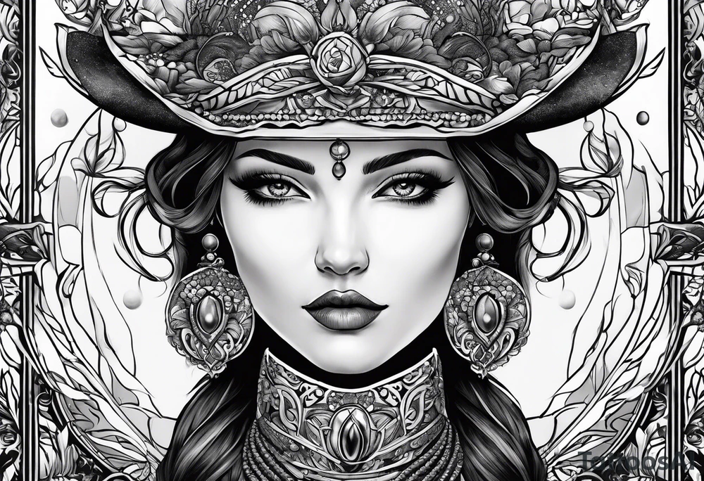 The fool tarot character as a woman tattoo idea