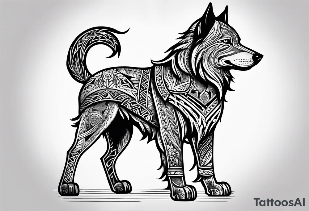 garmr norse dog tattoo idea