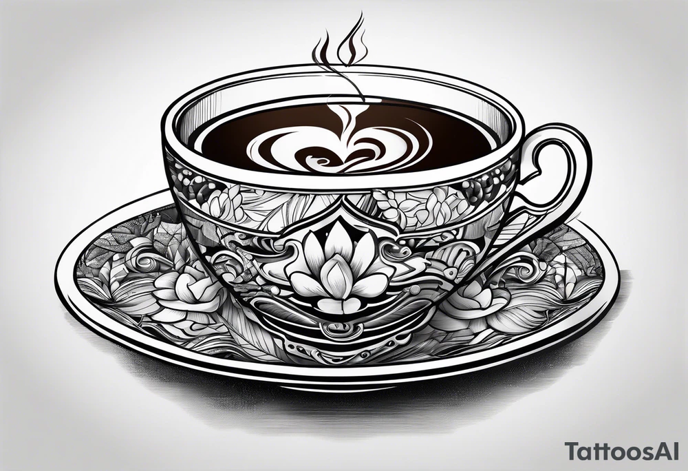 Gulfside coffee cup tattoo idea
