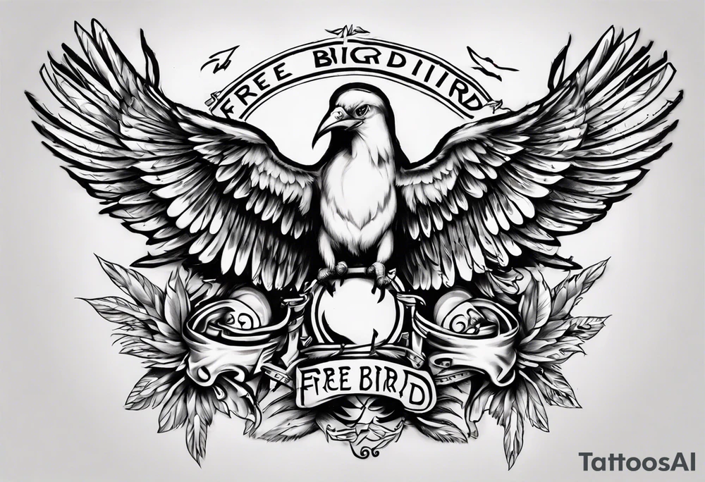 “Free Bird” is a song by the American southern rock band Lynyrd Skynyrd tattoo idea