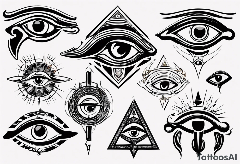 Eye of horus tattoo idea