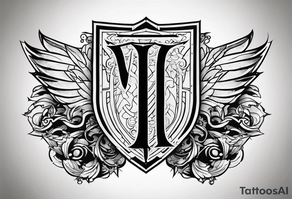 Valhalla sword shield steps tattoo idea