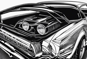 Bowling and ford mustang tattoo idea