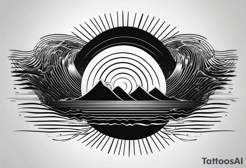 electromagnetic wave spectrum tattoo idea