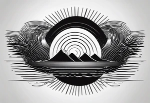 electromagnetic wave spectrum tattoo idea