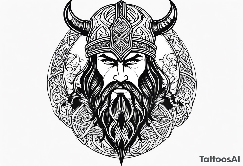 Viking full sleeve tattoo tattoo idea