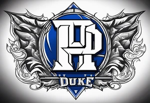 duke blue devils men’s basketball tattoo idea