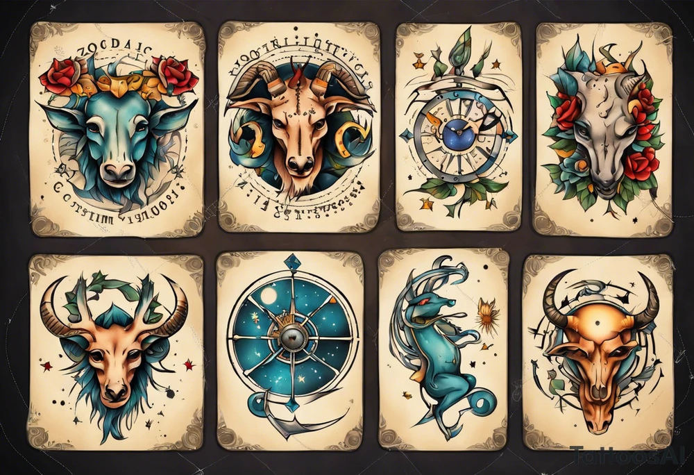 zodiac tattoo idea