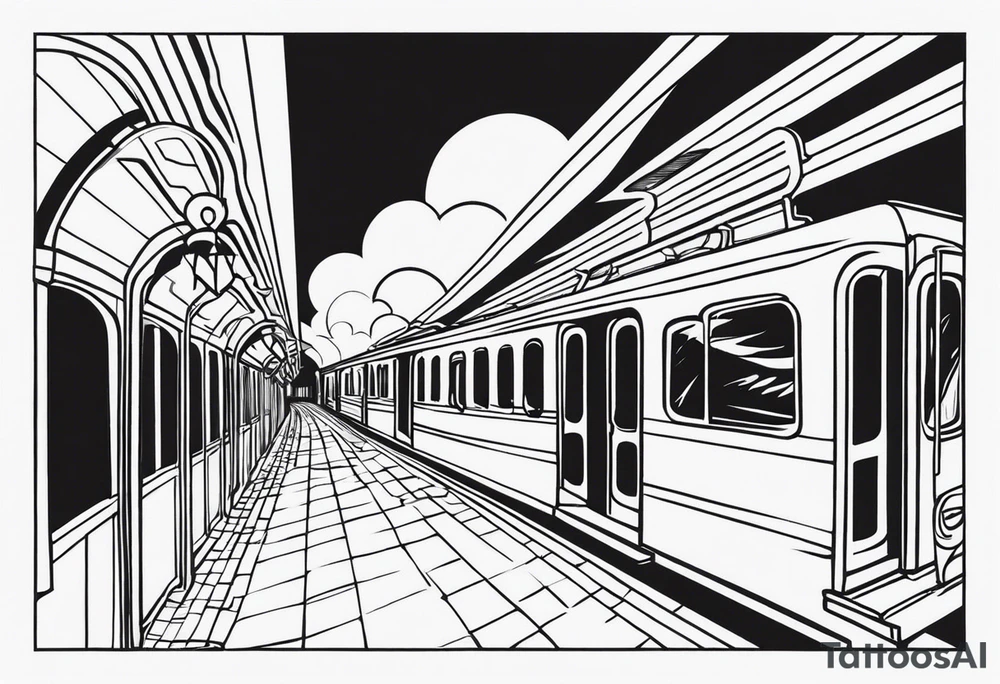 Subway крыша наркотики закат tattoo idea