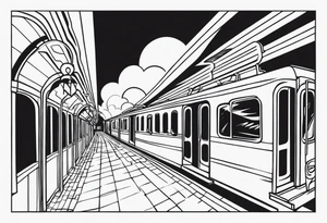 Subway крыша наркотики закат tattoo idea