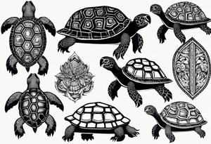 tortoise tattoo idea