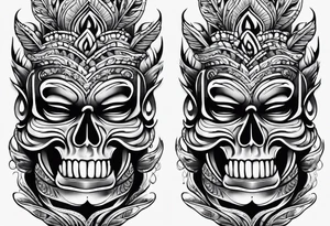 chicano style arm tattoo tattoo idea