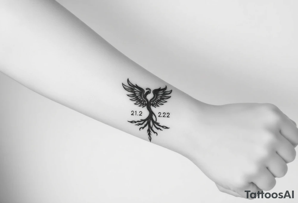 I would like a tattoo that symbolizes my journey of recovery and personal transformation. It should reflect my struggle with addiction and my rebirth after a coma on February 21, followed by being taken off life support on February 22, which I consider my second birthday.
Key elements to include:
- A symbol of rebirth (such as a phoenix or tree).
- Chains or barriers broken to represent freedom from addiction and dependencies.
- Subtle incorporation of the dates "21.02" and "22.02".
- Emphasis on self-love, inner strength, and the journey of life.
I prefer a minimalist style that conveys meaning and dignity. tattoo idea