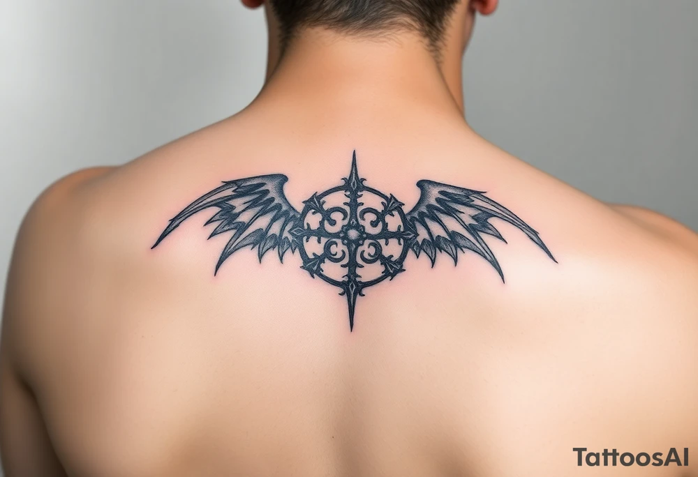 haunting symbol for bipolar disorder tattoo idea