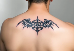 haunting symbol for bipolar disorder tattoo idea