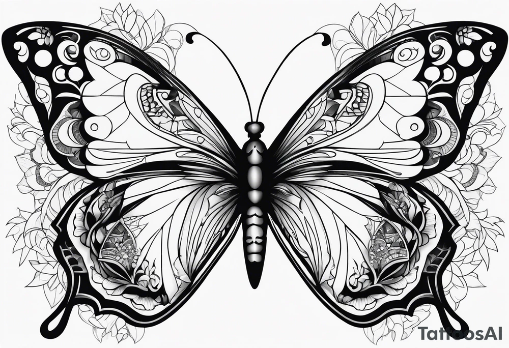 Butterflies tattoo idea