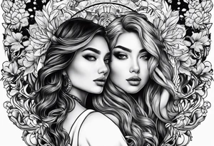 Son and daughter tattoo idea