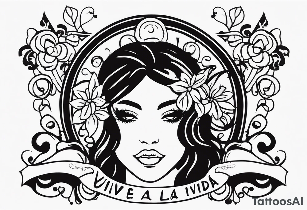 Vive la vida, disfruta la fiesta y lucha por tus sueños. tattoo idea