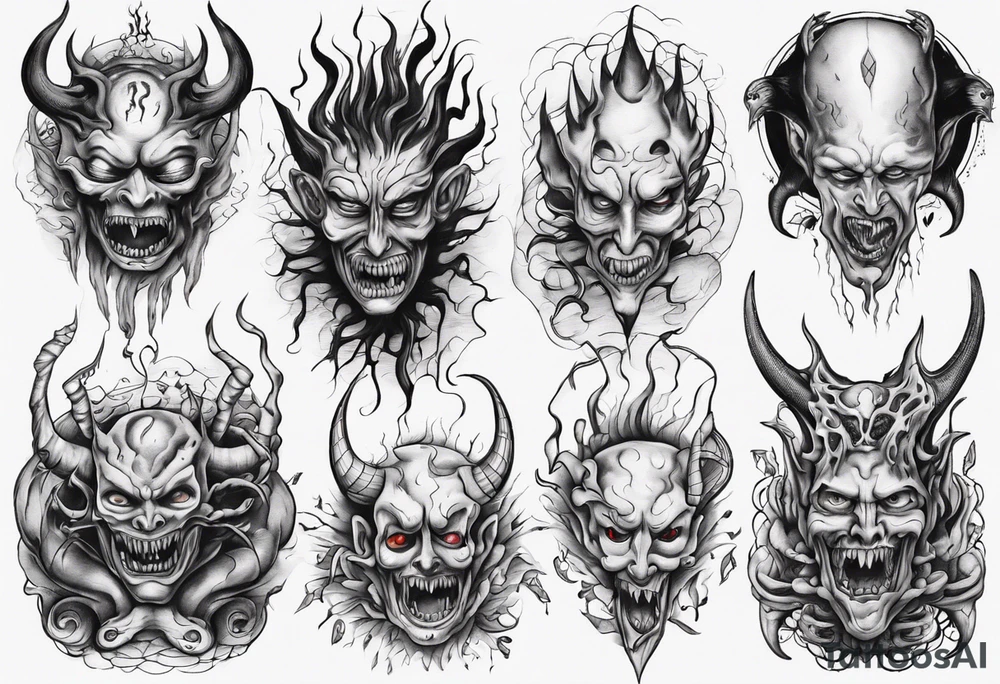 Inner demons tattoo idea