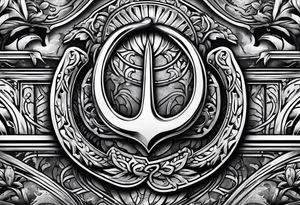 Horseshoe and mud tracks tattoo idea