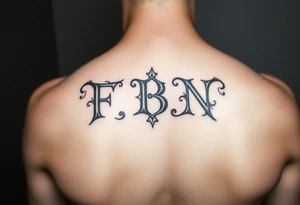 F.B.N. Letter tattoo idea