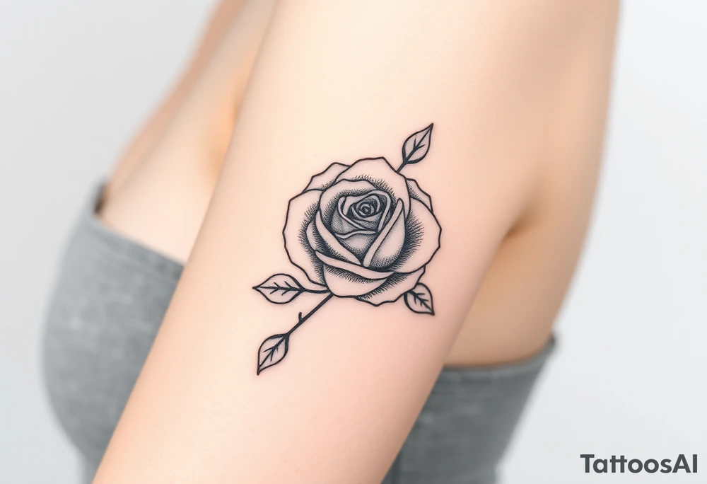 rose tattoo idea