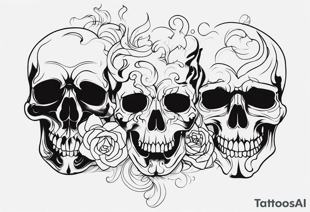 Smoke skulls tattoo idea