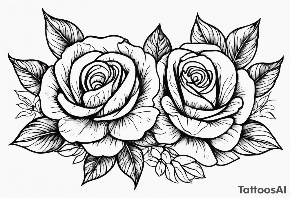 Zwei Rosen Stacheldraht tattoo idea