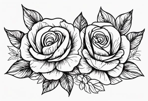 Zwei Rosen Stacheldraht tattoo idea