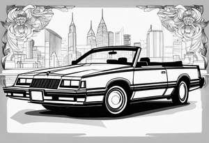 1984 Chrysler lebaron convertible tattoo idea