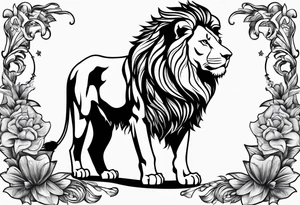 Lion profil tattoo idea