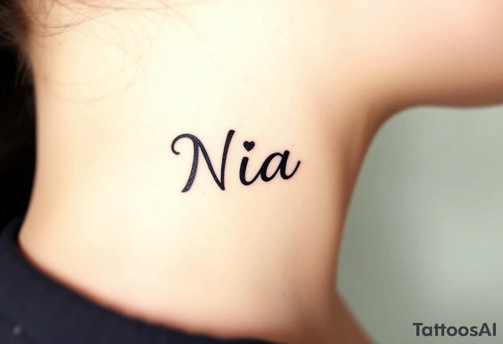 name Nia tattoo idea