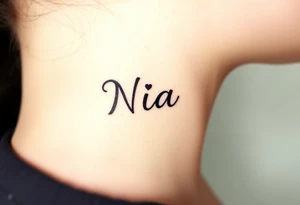 name Nia tattoo idea