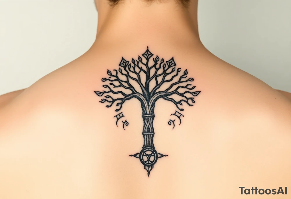 Kabbalah tree of life tattoo idea