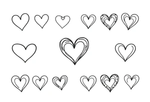 12 Cutesy hearts tattoo idea