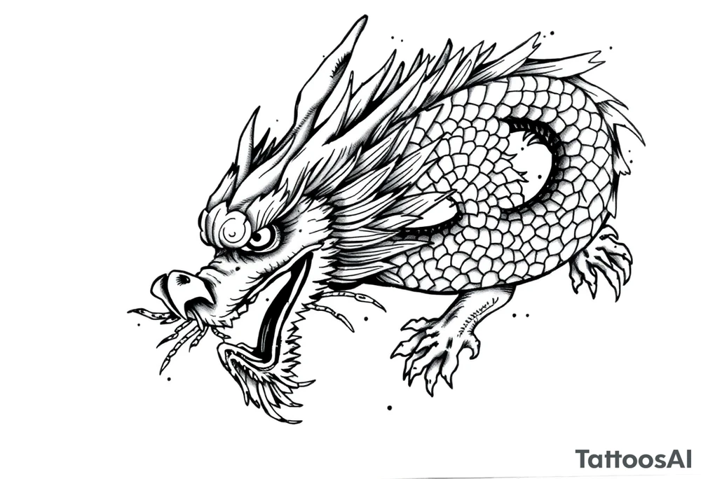 dragon tattoo idea