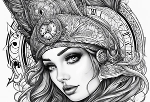 space and timew tattoo idea