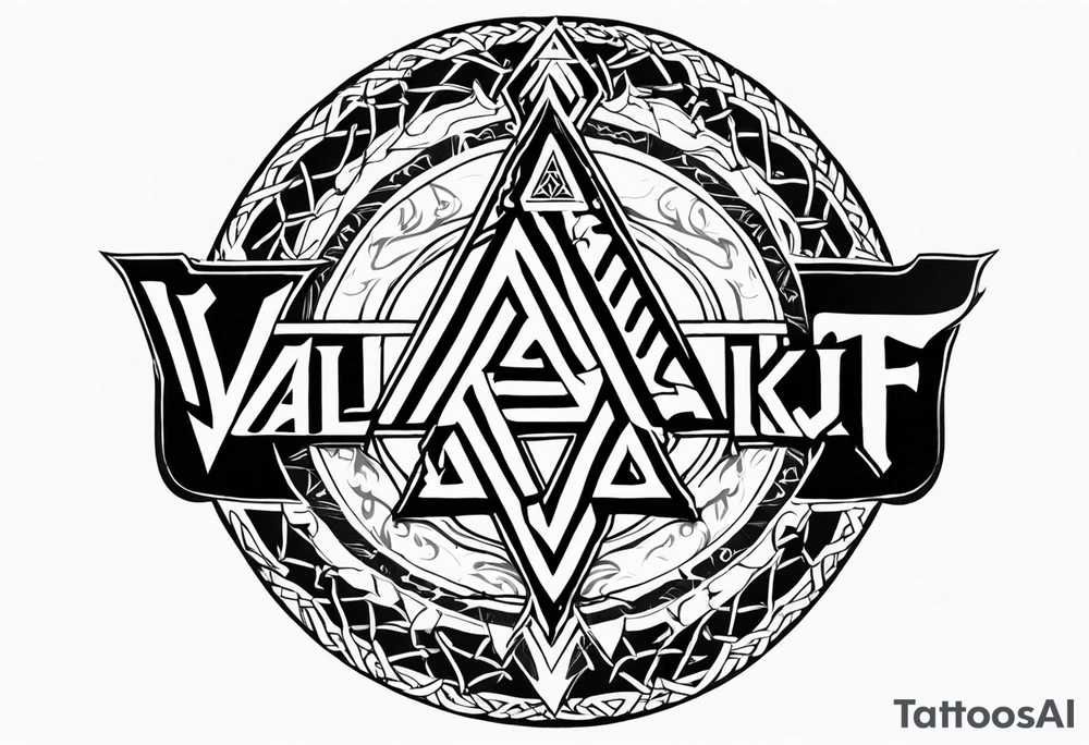 Valhalla round shield axe
Valknut barbed wire chains tattoo idea Valhalla round shield axe
Valknut barbed wire chains tattoo idea