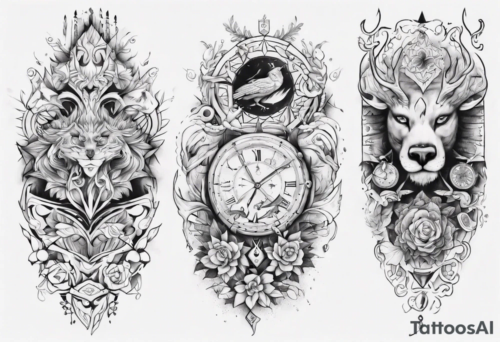 Sleeve Scandinavia tattoo idea