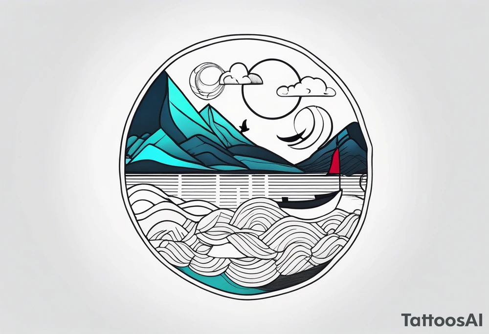 Scenery tattoo idea